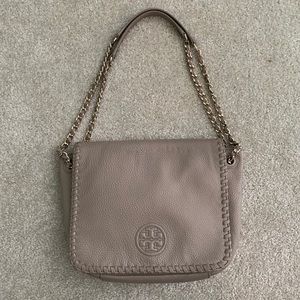 Tory Burch stone flap Marion shoulder bag